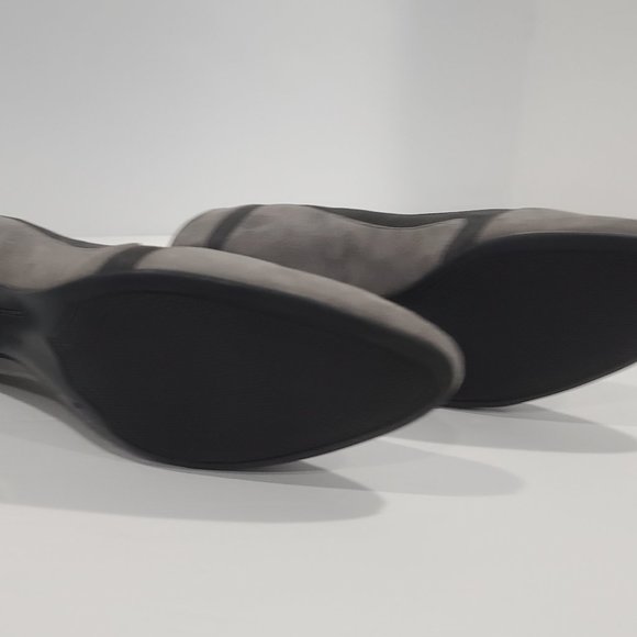 NEW ✅ Easy Spirit 2-Tone Grey / Charcoal Grey Nubuck Suede Heel Shoes 8W ✨ NEW - Picture 9 of 15